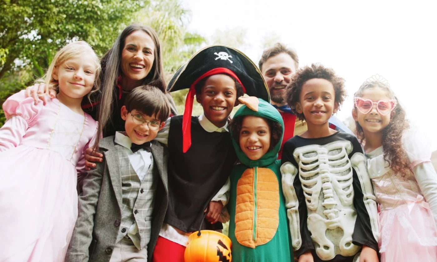 Children halloween trick or treat
