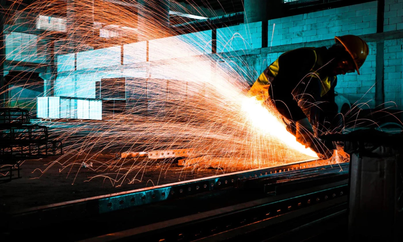 metal fabrication with hearing protection